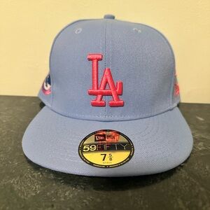 New Era man  Light Blue and Pink Cap